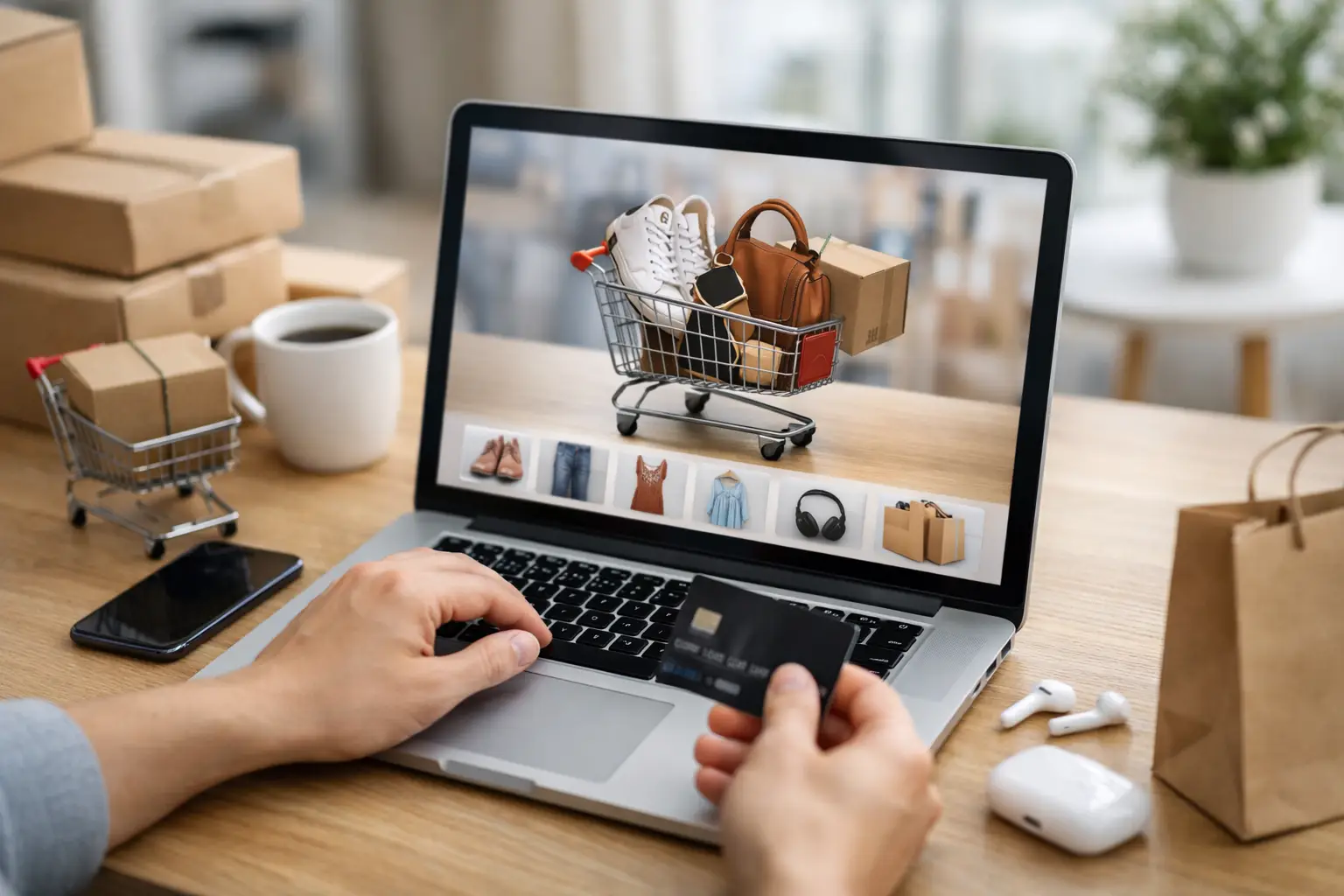 Faqe interneti për blerje online që shesin më shumë